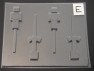 513sp Crafty Mine Dude Chocolate Candy Lollipop Mold FACTORY SECOND